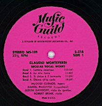 Secular Vocal Works | Very Good Plus (VG+) Near Mint (NM) Get Cheap Vinyl