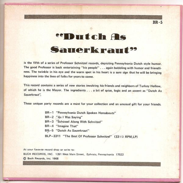 Dutch As Sauerkraut (7" VINYL) | Very Good (VG) Very Good Plus (VG+) Get Cheap Vinyl