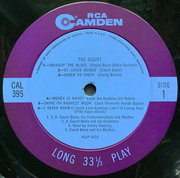 The Count | Very Good Plus (VG+) Very Good (VG) Get Cheap Vinyl