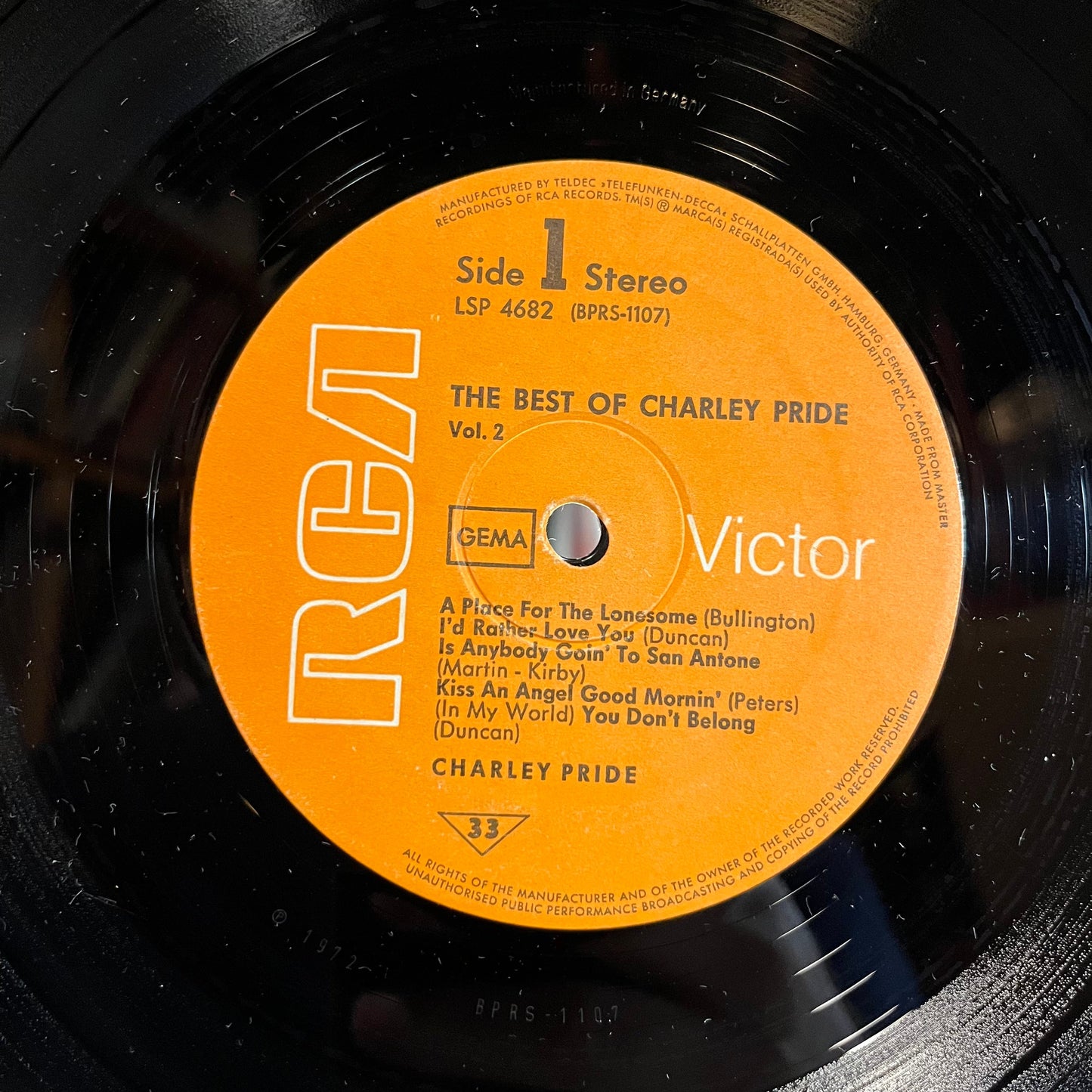The Best Of Charley Pride Vol. II (GERMAN VINYL) | Near Mint- (NM-) Near Mint (NM or M-) Get Cheap Vinyl