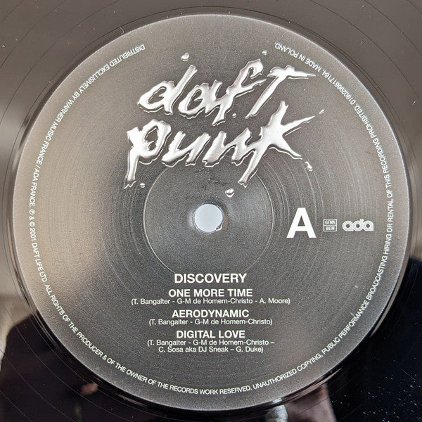 Daft Punk Discovery ADA (6) 2xLP, Album, RE, Gat Mint (M) Mint (M) Get Cheap Vinyl