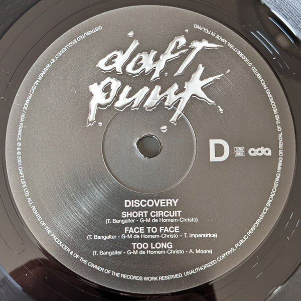 Daft Punk Discovery ADA (6) 2xLP, Album, RE, Gat Mint (M) Mint (M) Get Cheap Vinyl