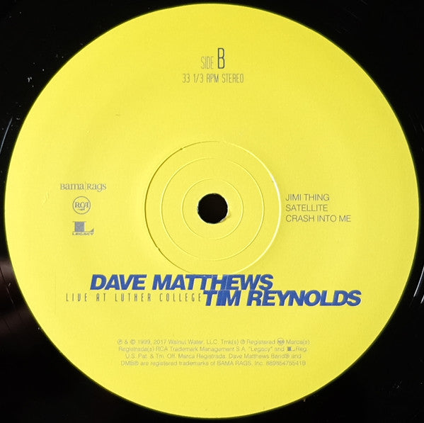 Dave Matthews & Tim Reynolds Live At Luther College RCA, Bama Rags Records Box, 150 + 4xLP, Album, RE Mint (M) Mint (M) Get Cheap Vinyl