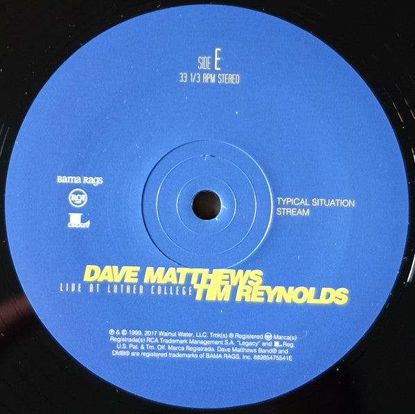 Dave Matthews & Tim Reynolds Live At Luther College RCA, Bama Rags Records Box, 150 + 4xLP, Album, RE Mint (M) Mint (M) Get Cheap Vinyl