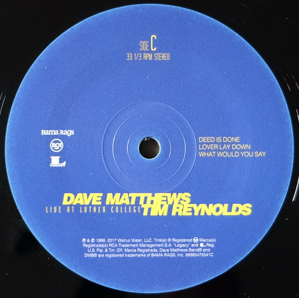 Dave Matthews & Tim Reynolds Live At Luther College RCA, Bama Rags Records Box, 150 + 4xLP, Album, RE Mint (M) Mint (M) Get Cheap Vinyl