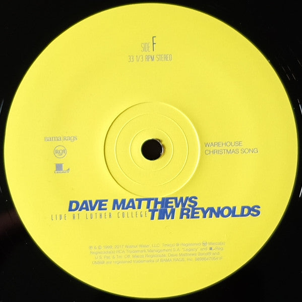 Dave Matthews & Tim Reynolds Live At Luther College RCA, Bama Rags Records Box, 150 + 4xLP, Album, RE Mint (M) Mint (M) Get Cheap Vinyl