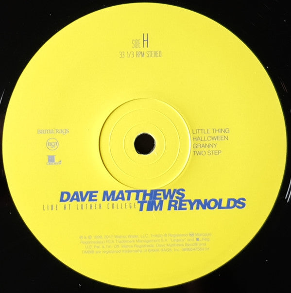Dave Matthews & Tim Reynolds Live At Luther College RCA, Bama Rags Records Box, 150 + 4xLP, Album, RE Mint (M) Mint (M) Get Cheap Vinyl