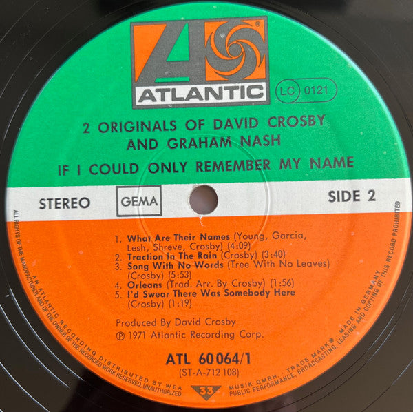 2 Originals Of David Crosby & Graham Nash | Near Mint (NM) Near Mint (NM) Get Cheap Vinyl