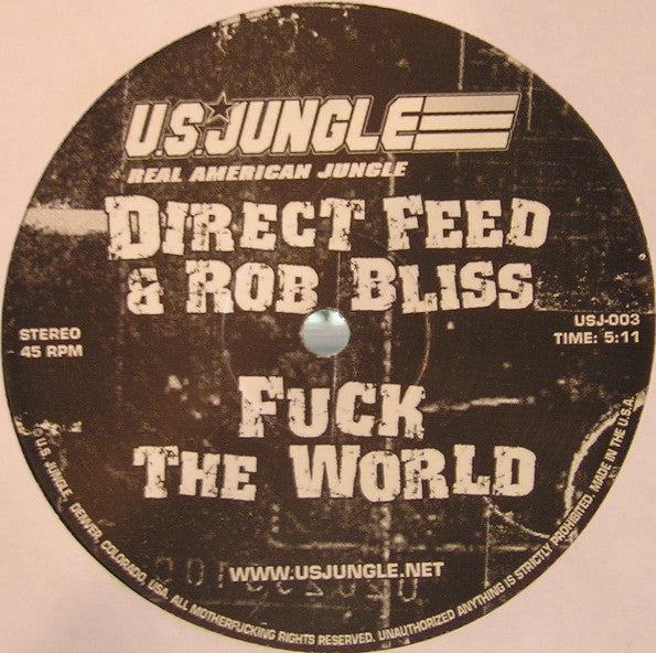 Fuck The World / Nobody Move | Very Good Plus (VG+) Generic Get Cheap Vinyl