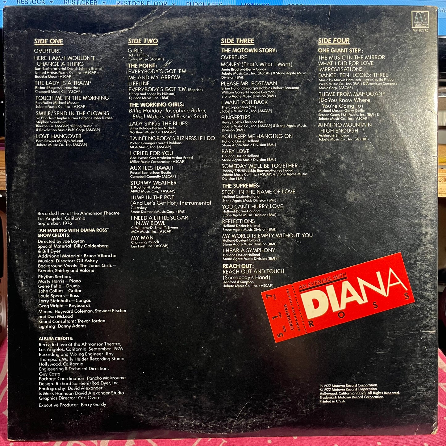 An Evening With Diana Ross | Excellent (EX) Excellent (EX) Get Cheap Vinyl