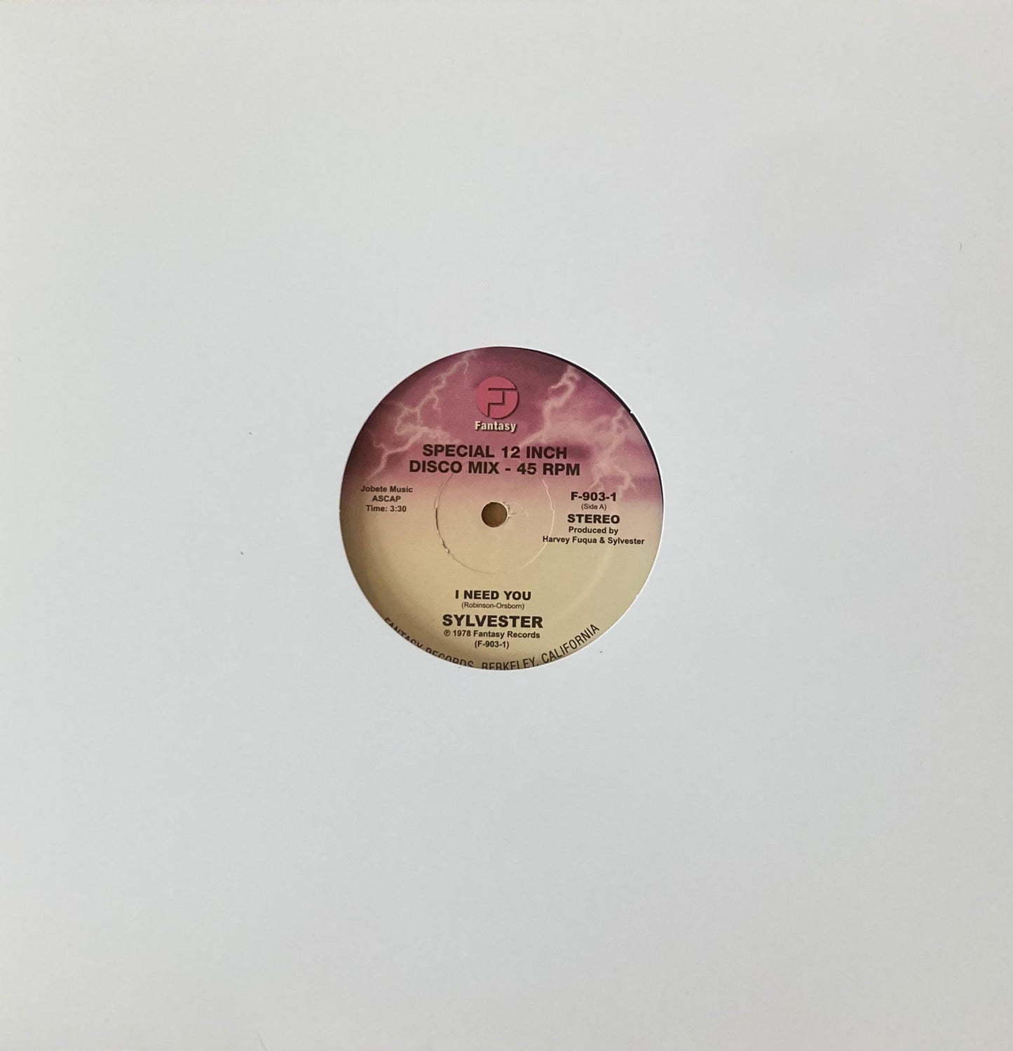 I Need You (Ron Hardy Edit)(VINYL) | Mint (M) Generic Get Cheap Vinyl