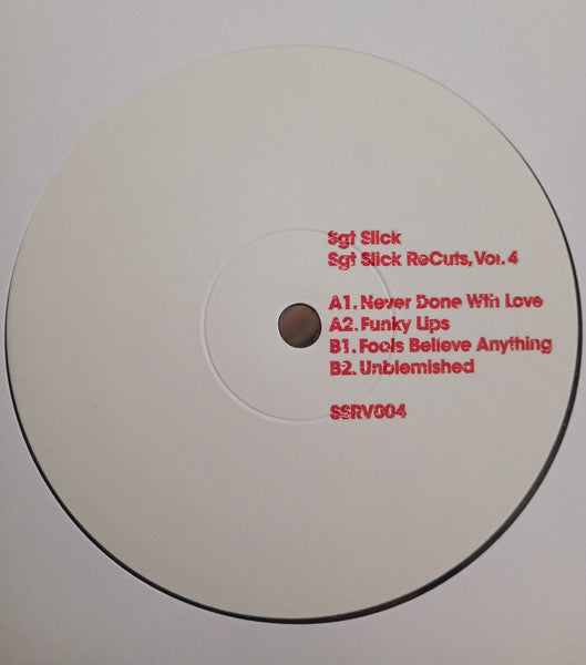 Sgt Slick ReCuts Vol. 4 (VINYL) | Mint (M) Generic Get Cheap Vinyl