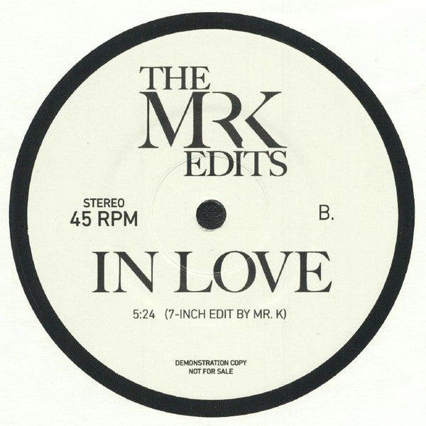 Felix Leo / In Love (Mr K Edits)(7" VINYL) | Mint (M) Generic Get Cheap Vinyl