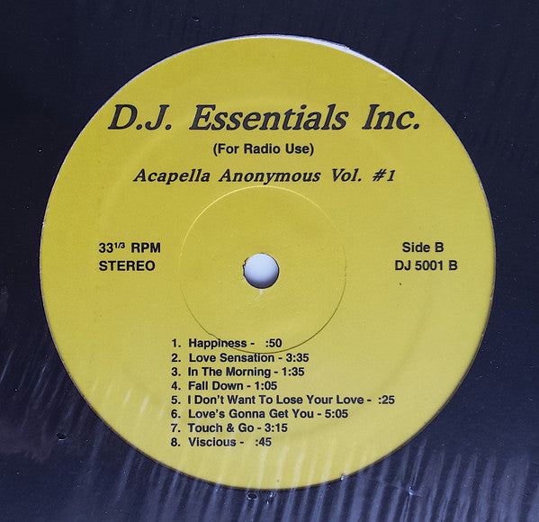 Acapella Anonymous Vol. #1 | Mint (M) Generic Get Cheap Vinyl