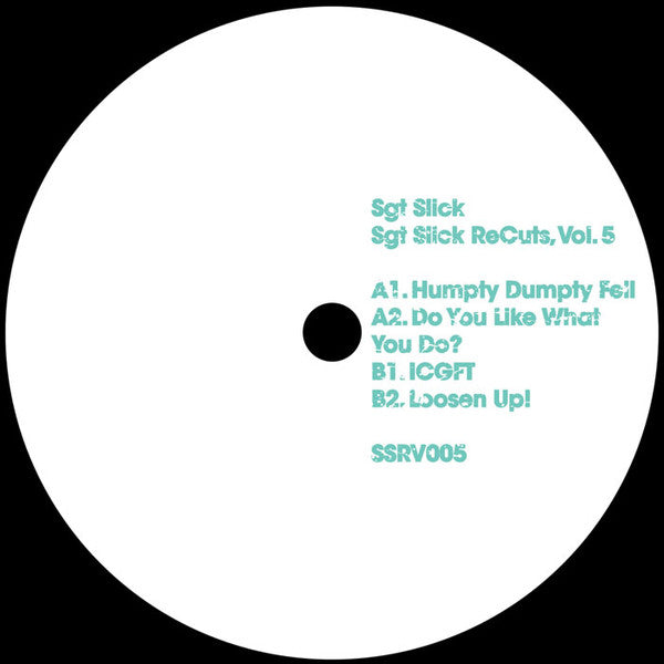 Sgt Slick ReCuts Vol. 5 (VINYL) | Mint (M) Generic Get Cheap Vinyl