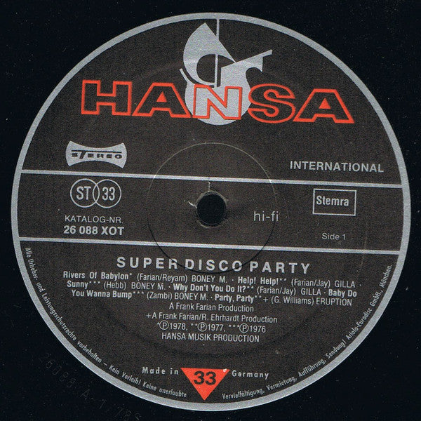 Super Disco Party | Good Plus (G+) Very Good (VG) Get Cheap Vinyl