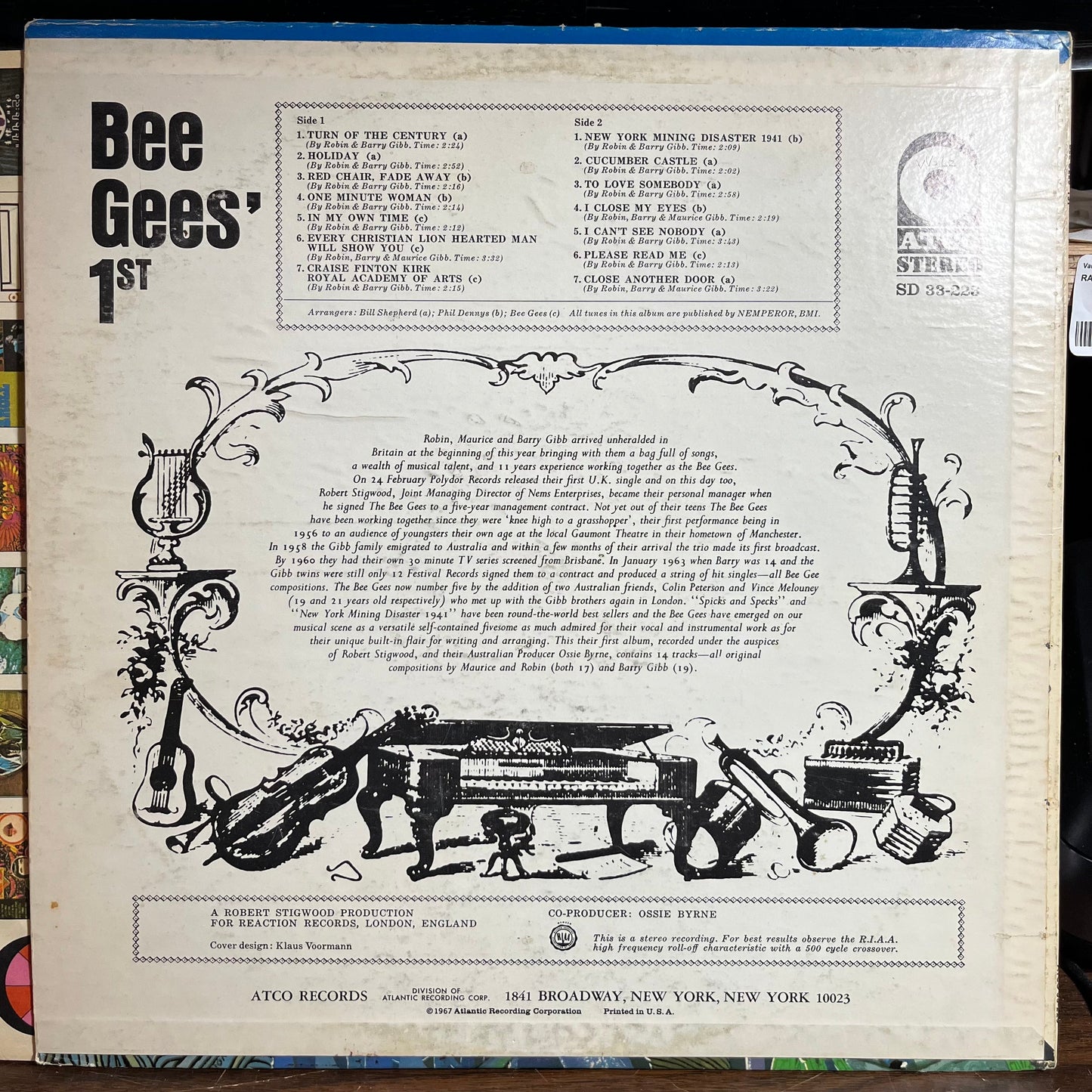Bee Gees' 1st (VINYL) | Very Good (VG) Very Good Plus Plus (VG++) Get Cheap Vinyl