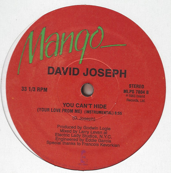 You Can't Hide (Your Love From Me) | Mint (M) Generic Get Cheap Vinyl