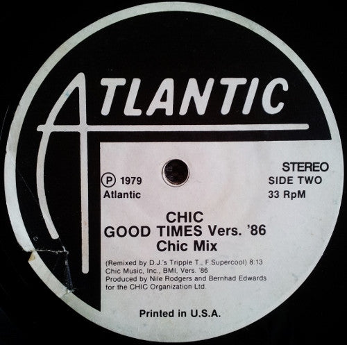 Good Times / Good Times Vers.'86 | Mint (M) Generic Get Cheap Vinyl