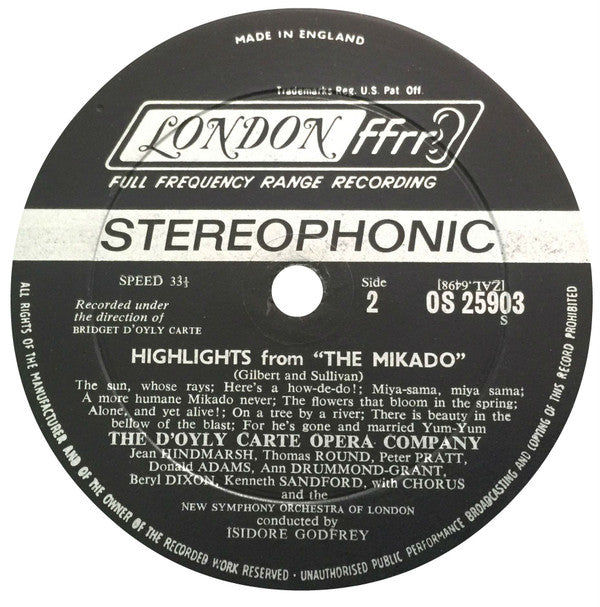 Highlights From The Mikado | Near Mint (NM) Very Good Plus (VG+) Get Cheap Vinyl