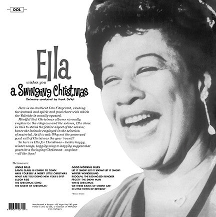 Ella Fitzgerald Ella Wishes You A Swinging Christmas DOL LP, Album, RE, Whi Mint (M) Mint (M) Get Cheap Vinyl