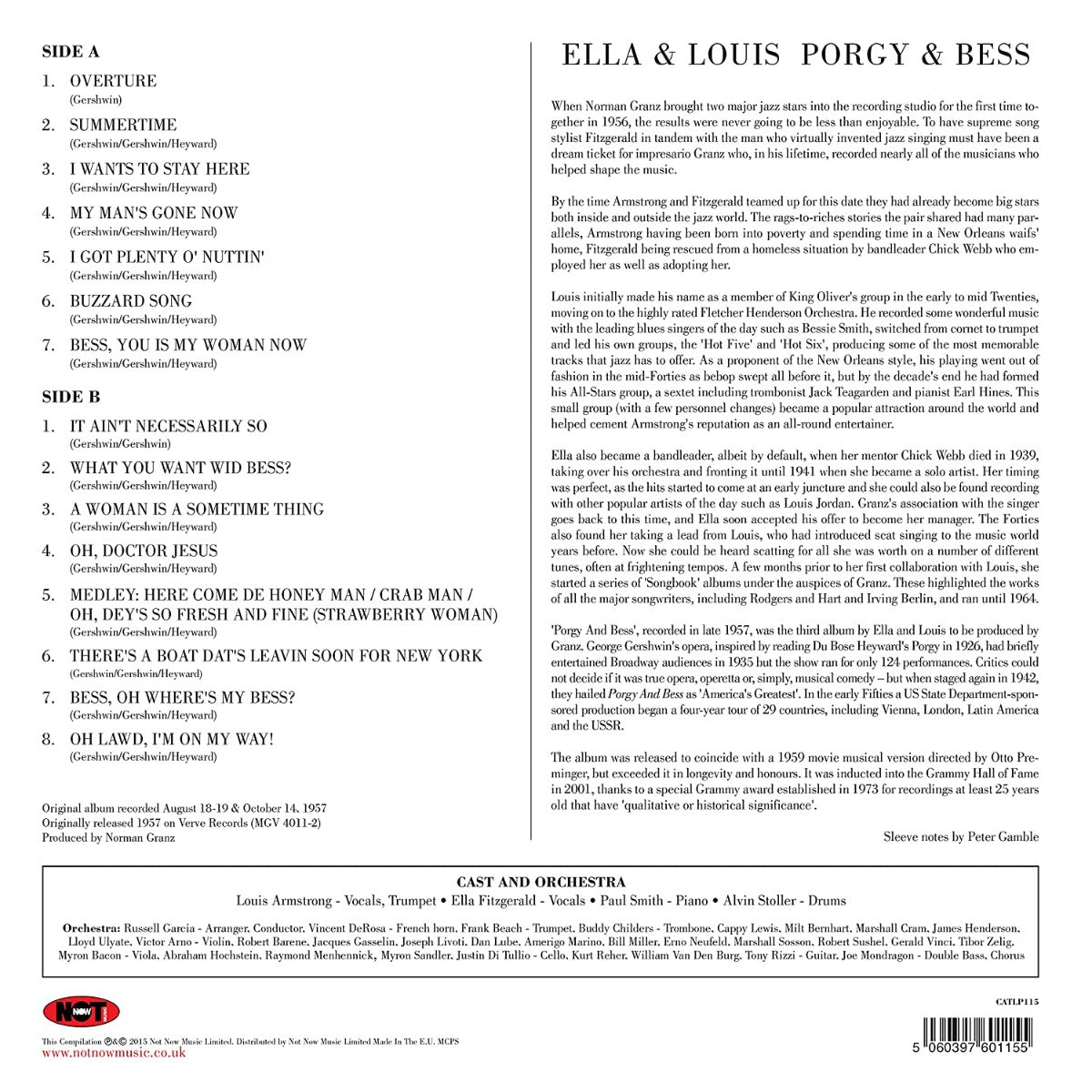 Porgy & Bess [Import] | Mint (M) Mint (M) Get Cheap Vinyl