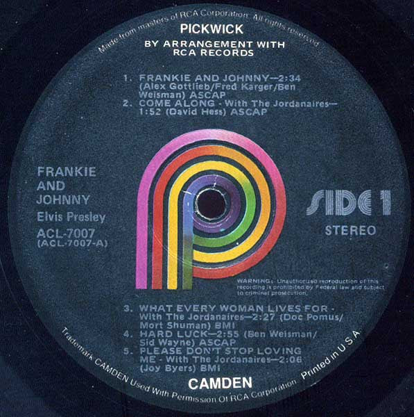 Frankie & Johnny | Very Good Plus (VG+) Very Good Plus (VG+) Get Cheap Vinyl