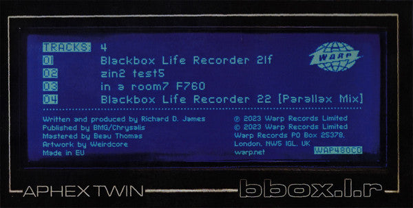 Blackbox Life Recorder 21f / In A Room7 F760 (VINYL) | Mint (M) Mint (M) Get Cheap Vinyl