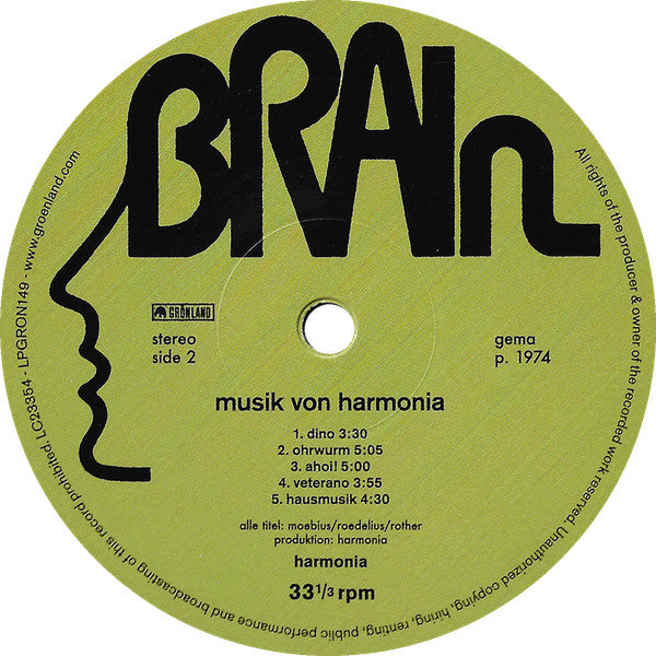 Musik Von Harmonia (VINYL) | Mint (M) Mint (M) Get Cheap Vinyl
