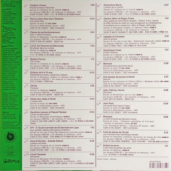 Various Prends Le Temps D'écouter - Musique D'expression Libre Dans Les Classes Freinet / Tape Music, Sound Experiments And Free Folk Songs From Freinet Classes - 1962/1982 LP Mint (M) Mint (M) Get Cheap Vinyl