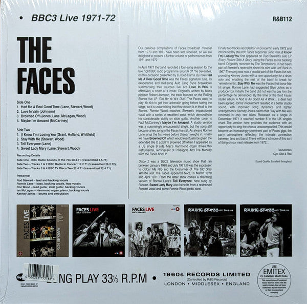 Faces Live (BBC3 - Live 1971-1972) | Mint (M) Mint (M) Get Cheap Vinyl