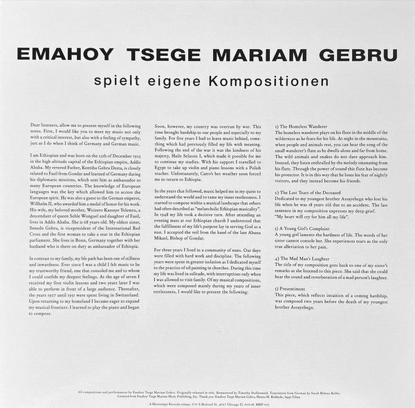Spielt Eigene Kompositionen | Mint (M) Mint (M) Get Cheap Vinyl