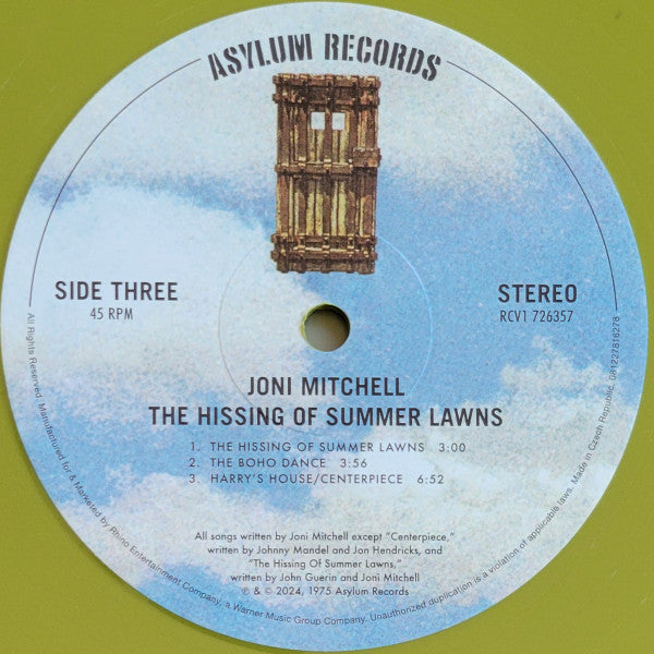 The Hissing Of Summer Lawns (VMP | GREEN VINYL) | Mint (M) Mint (M) Get Cheap Vinyl
