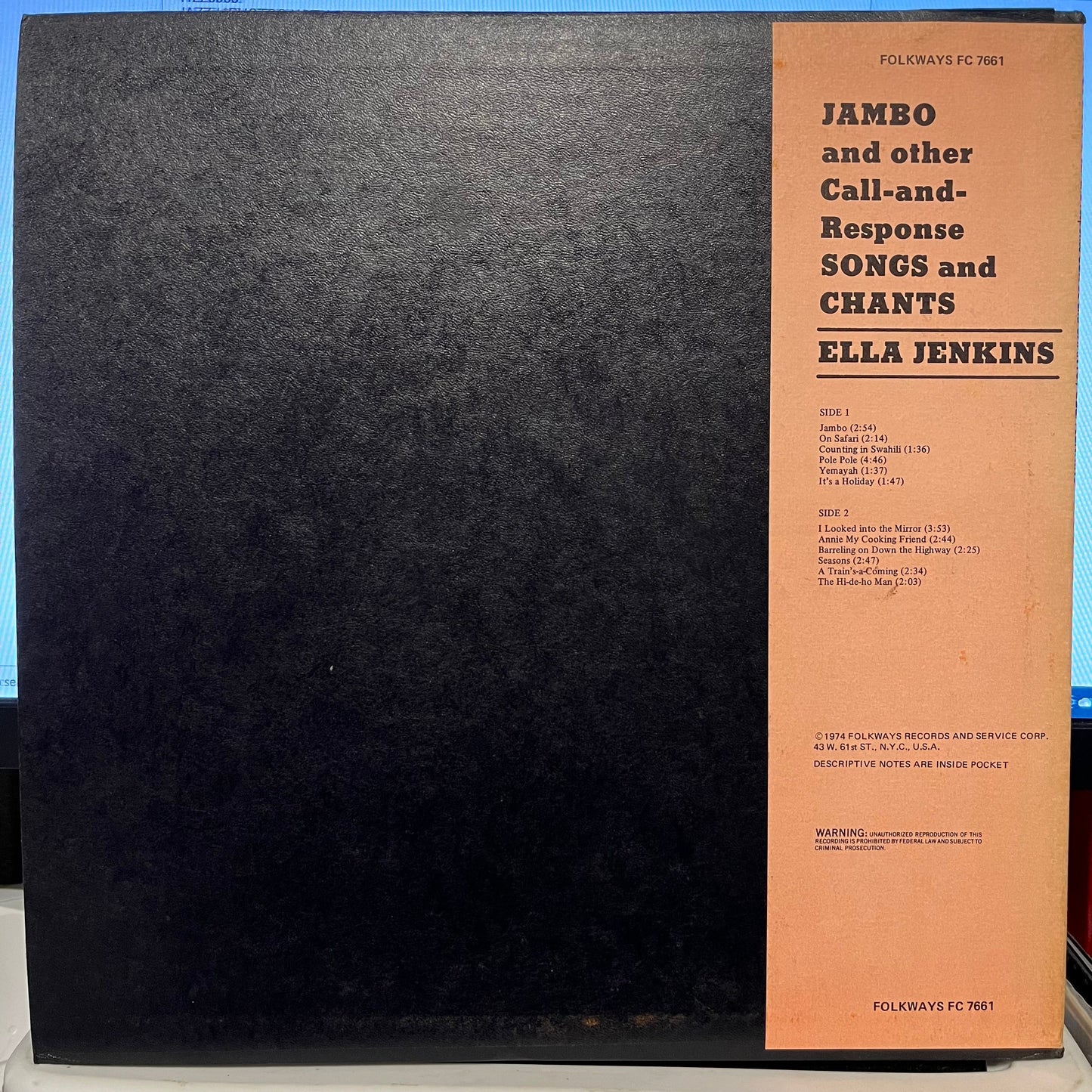 Jambo And Other Call And Response Songs And Chants | Excellent (EX) Near Mint (NM) Get Cheap Vinyl