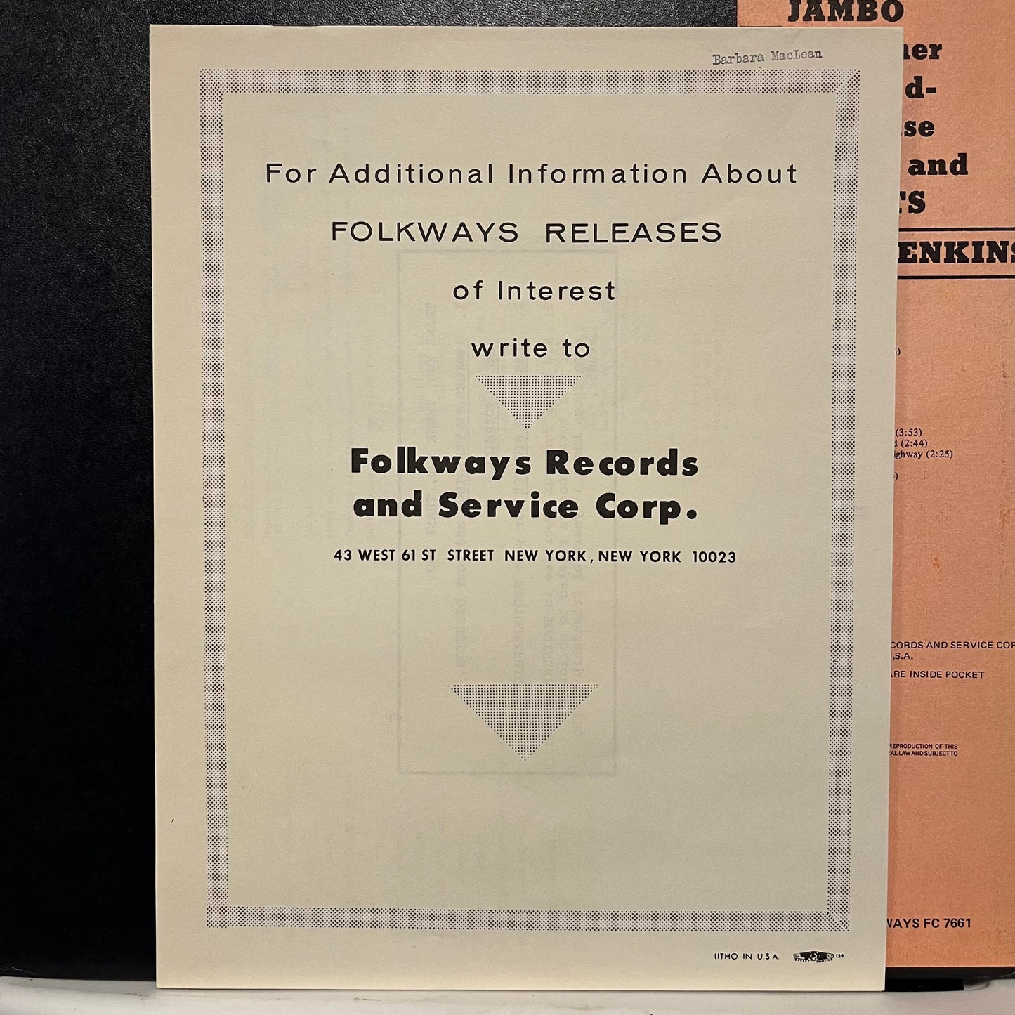 Jambo And Other Call And Response Songs And Chants | Excellent (EX) Near Mint (NM) Get Cheap Vinyl