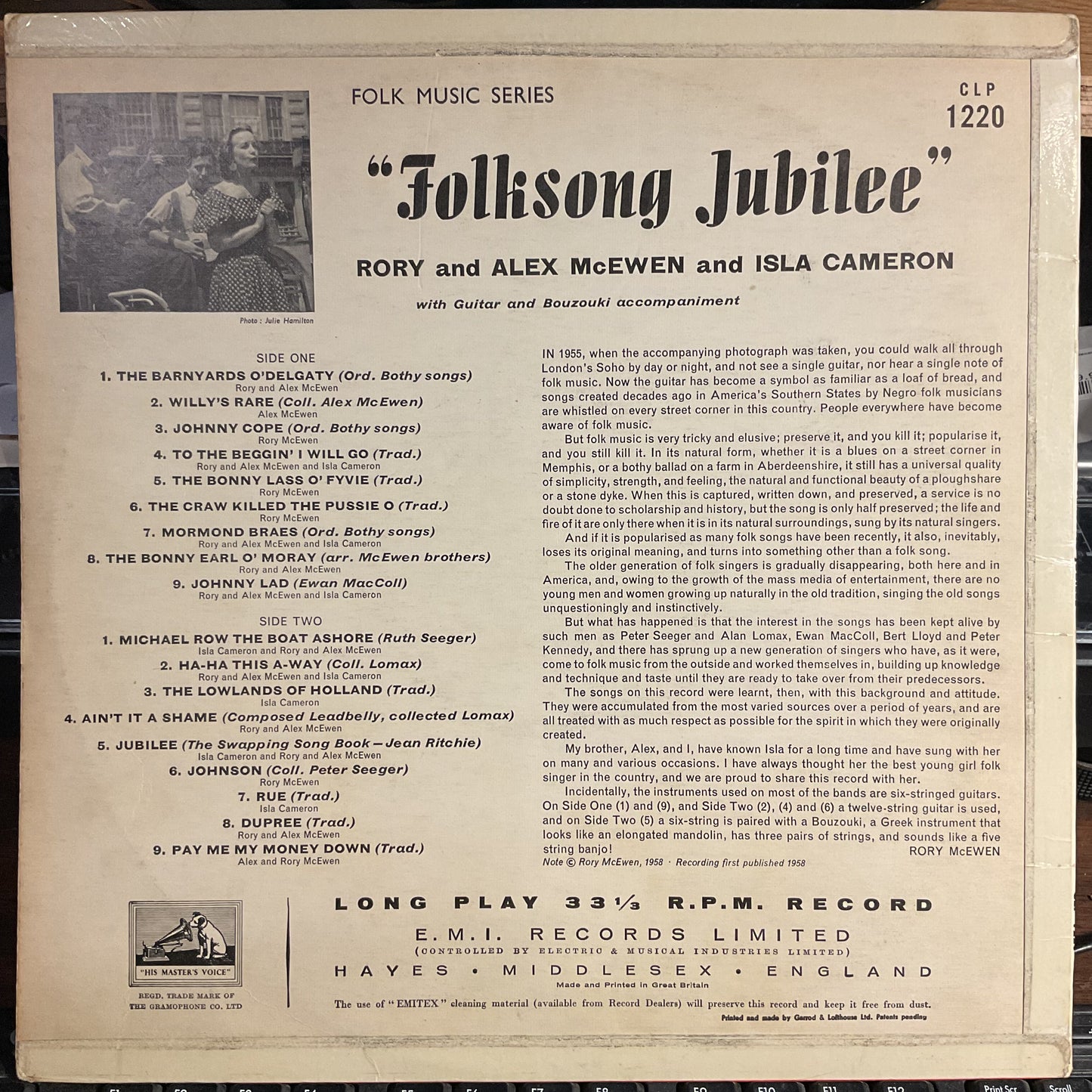 Folksong Jubilee (VINYL) | Excellent+ (EX+) Excellent (EX) Get Cheap Vinyl