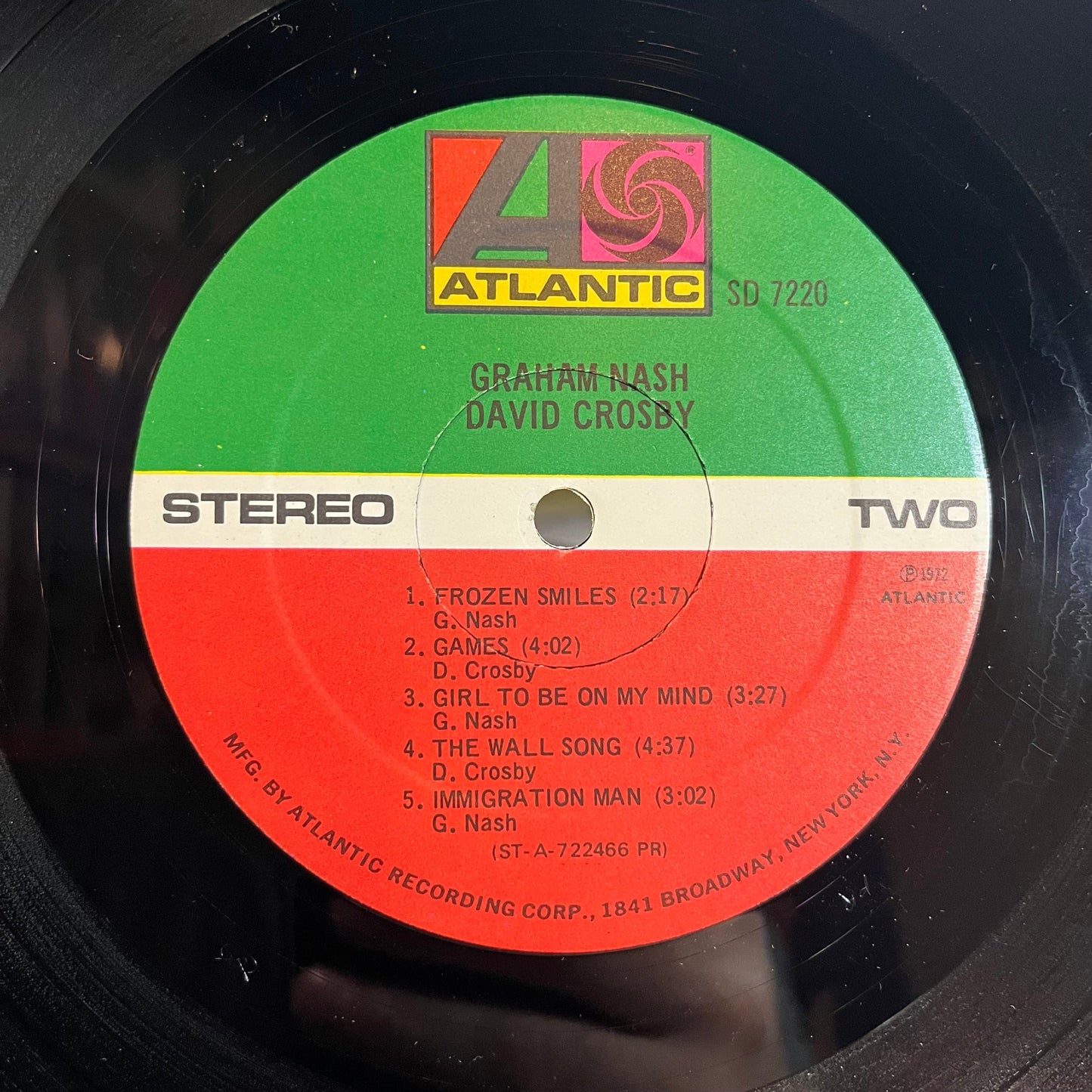 Graham Nash / David Crosby (VINYL) | Excellent+ (EX+) Very Good (VG) Get Cheap Vinyl
