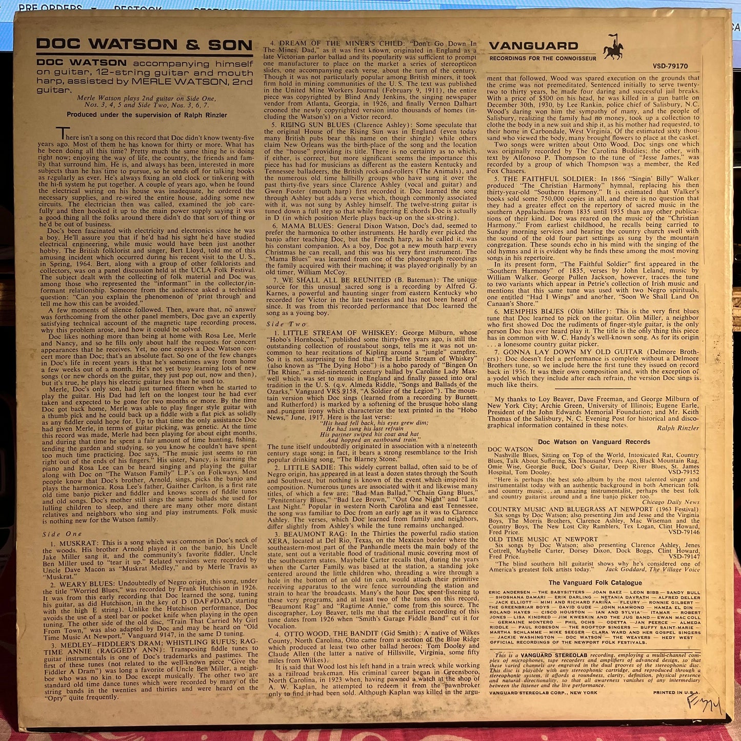 Doc Watson & Son | Excellent (EX) Excellent (EX) Get Cheap Vinyl