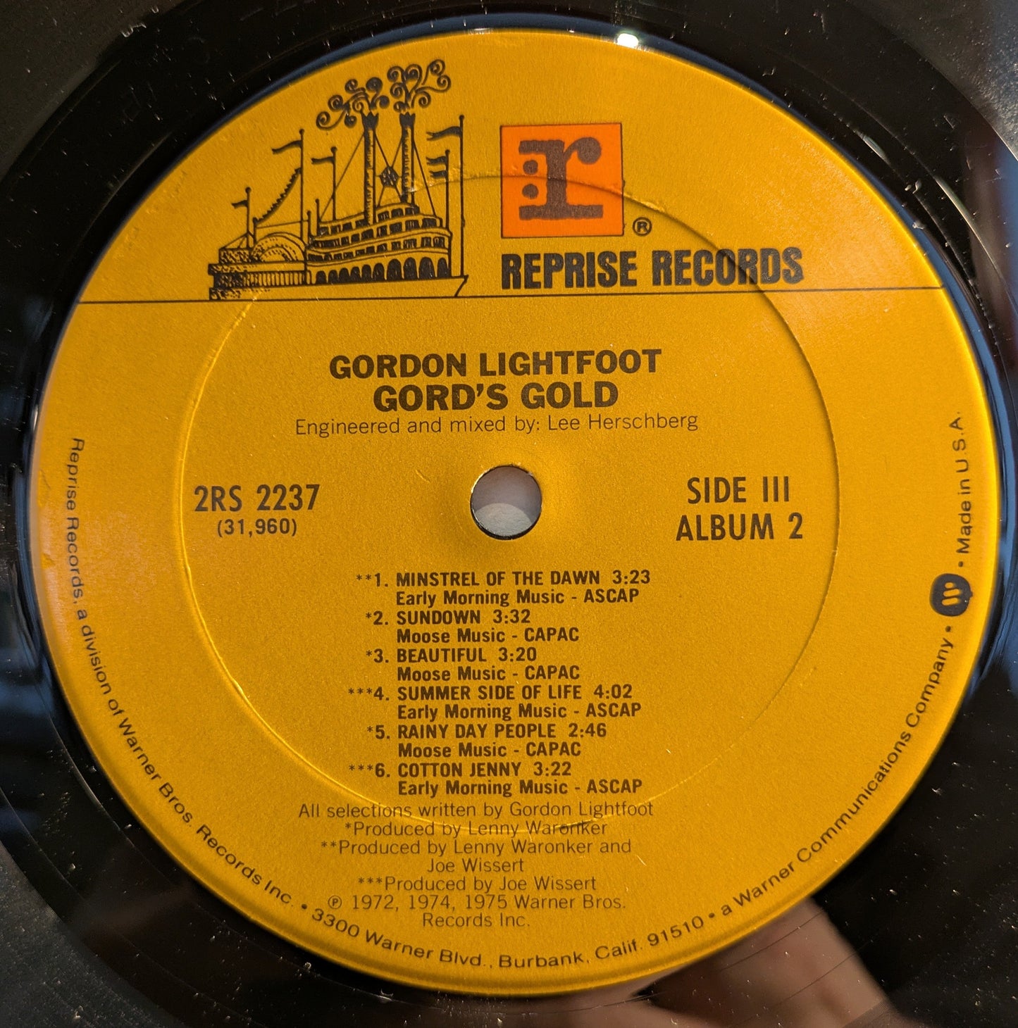Gord's Gold (2xVINYL) | Near Mint (NM) Very Good Plus (VG+) Get Cheap Vinyl