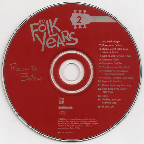 The Folk Years Reason To Believe | Near Mint (NM) Near Mint (NM) Get Cheap Vinyl