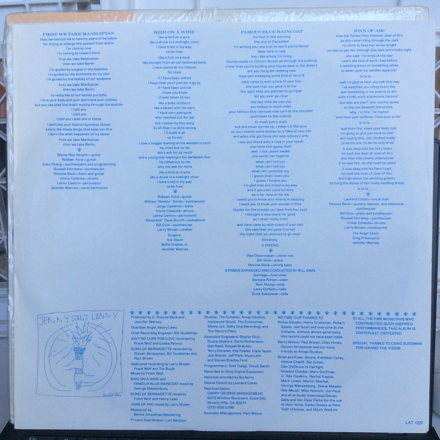 Famous Blue Raincoat (The Songs Of Leonard Cohen) (VINYL) | Near Mint (NM) Near Mint (NM) Get Cheap Vinyl