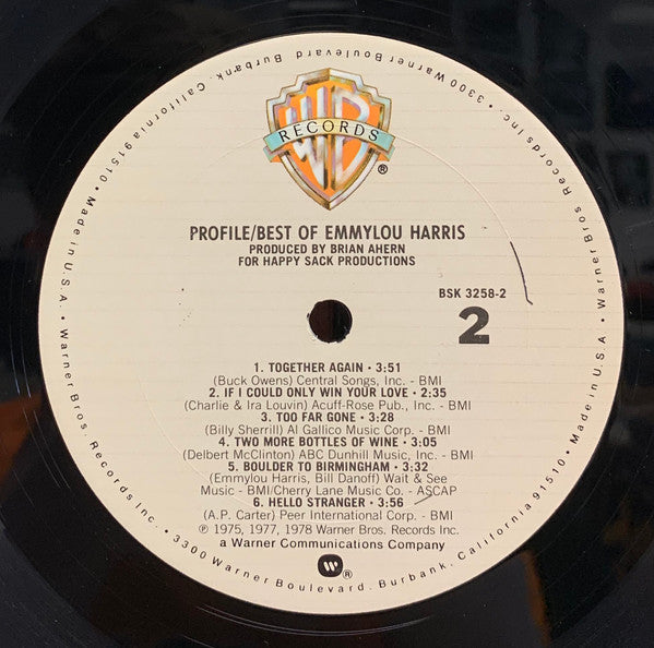 Profile / Best Of Emmylou Harris (VINYL) | Near Mint (NM) Near Mint (NM) Get Cheap Vinyl