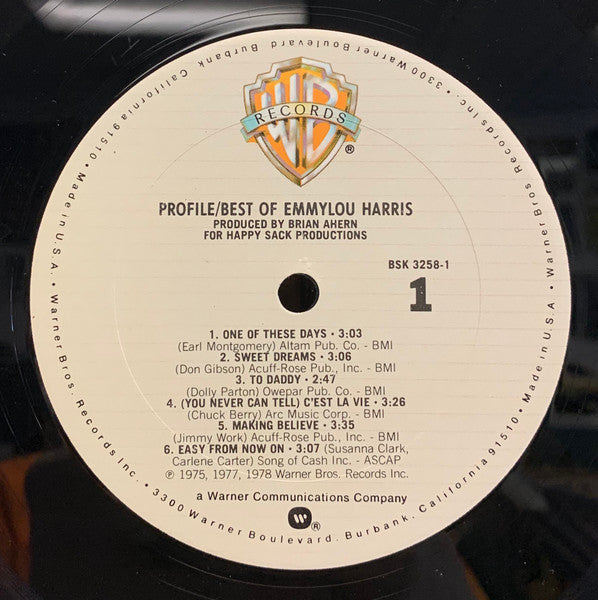 Profile / Best Of Emmylou Harris (VINYL) | Near Mint (NM) Near Mint (NM) Get Cheap Vinyl