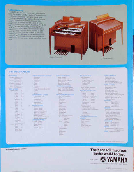 "One Man Opry" Bob Hacker Plays The Yamaha Electone D-80 (VINYL) | Near Mint (NM) Excellent (EX) Get Cheap Vinyl