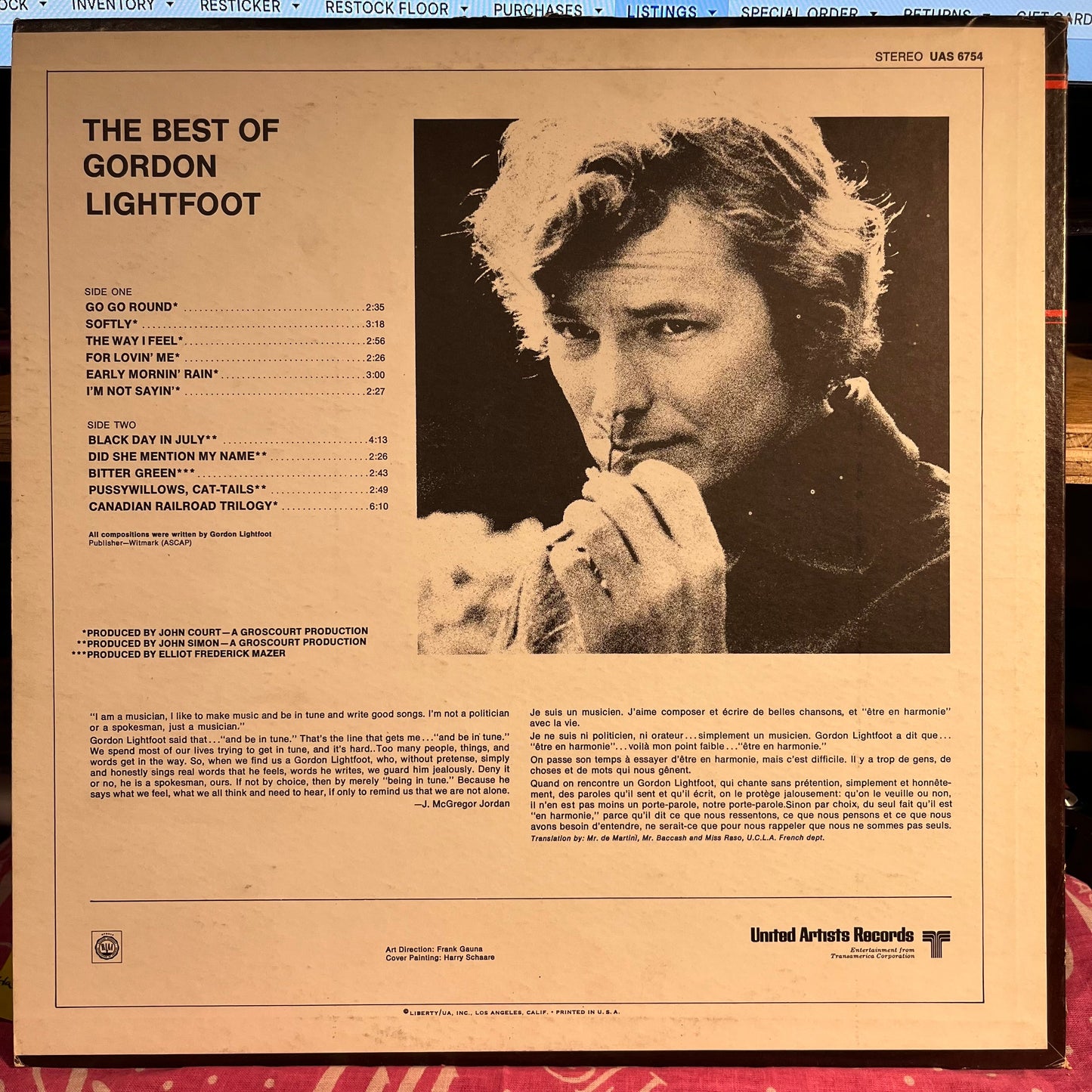 The Best Of Gordon Lightfoot *K&S* | Near Mint (NM) Excellent (EX) Get Cheap Vinyl