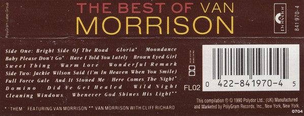 The Best Of Van Morrison *CASSETTE* | Near Mint (NM) Near Mint (NM) Get Cheap Vinyl