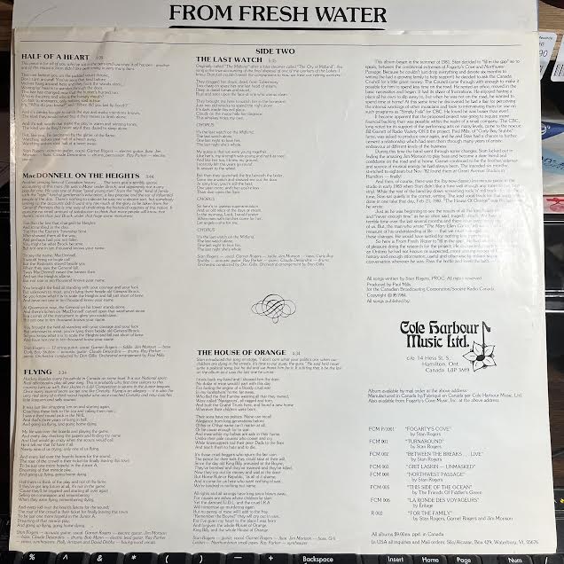 From Fresh Water (VINYL) | Near Mint (NM or M-) Near Mint (NM or M-) Get Cheap Vinyl