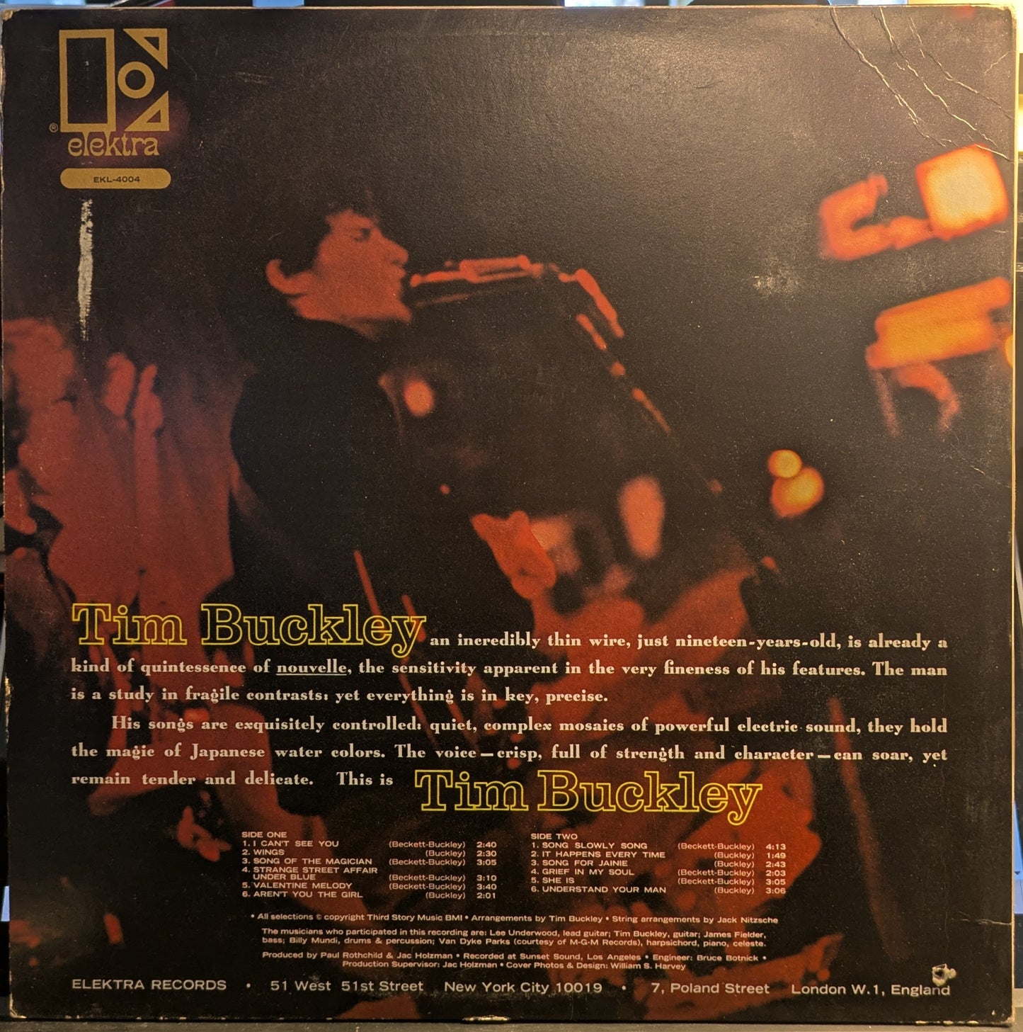 Tim Buckley (VINYL) | Very Good Plus (VG+) Excellent (EX) Get Cheap Vinyl