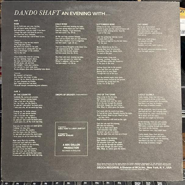 ... An Evening With ... (VINYL) | Very Good (VG) Excellent (EX) Get Cheap Vinyl