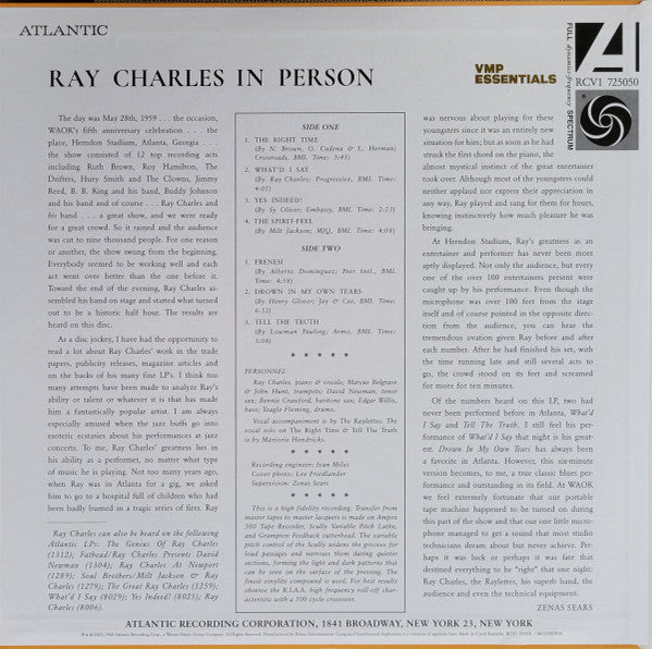 Ray Charles In Person | Mint (M) Mint (M) Get Cheap Vinyl